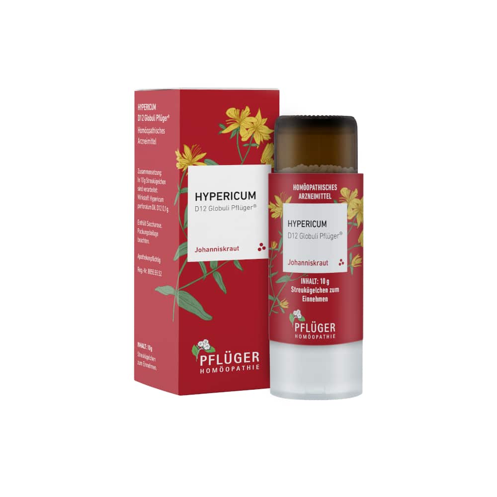 Hypericum D12 Globuli Pflüger Dosierspender 10 g Globuli