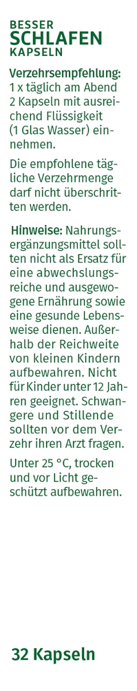 GreenDOC BESSER SCHLAFEN  32 St Hartkapseln