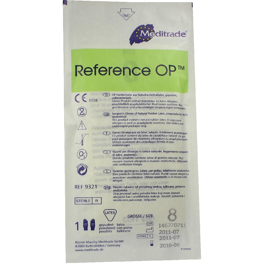 HANDSCHUHE OP Latex Gr.8 steril 1X2 St Handschuhe