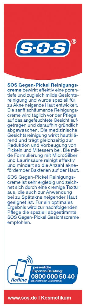 SOS Gegen-Pickel Reinigungscreme 50 ml Creme