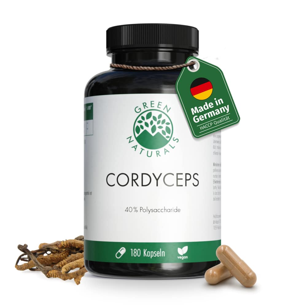 GREEN NATURALS Cordyceps sinensis 180 St Kapseln