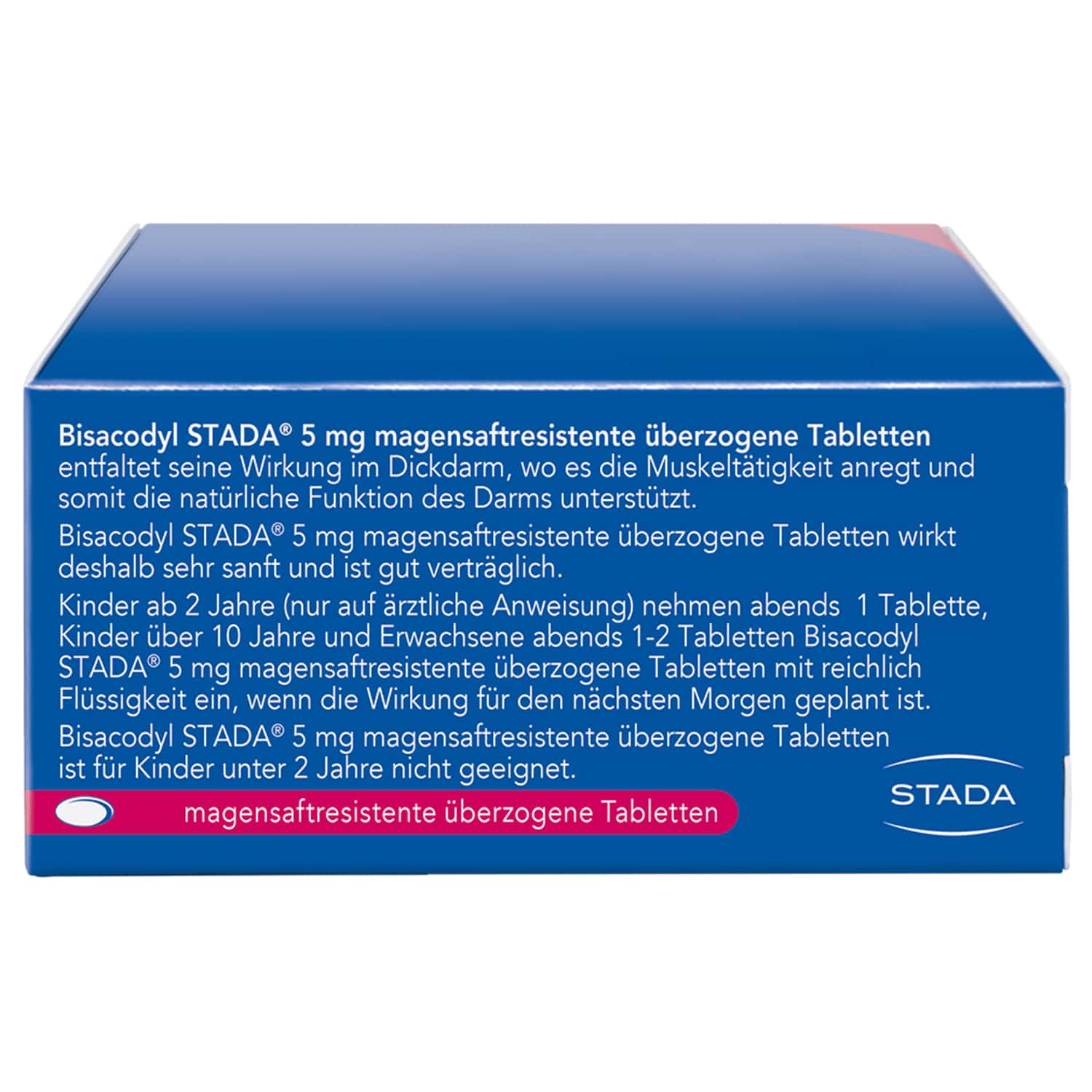 Bisacodyl STADA 5mg 100 St Tabletten magensaftresistent