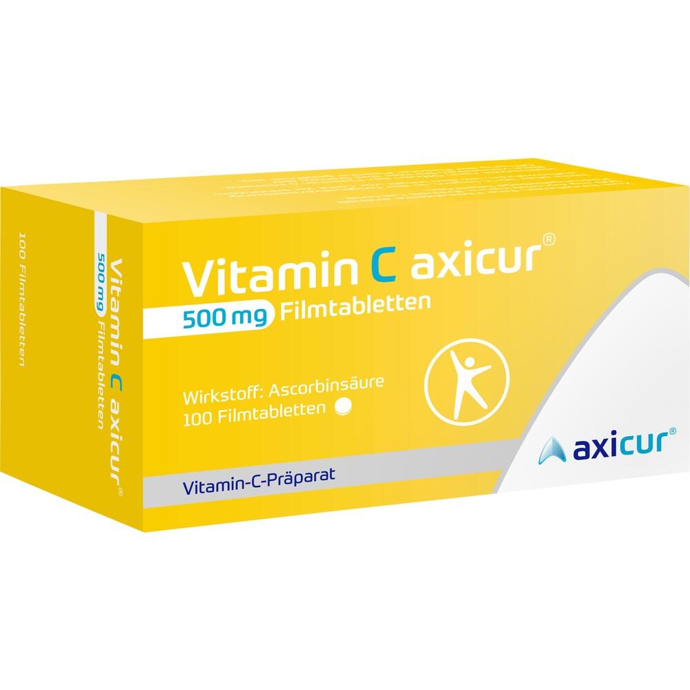 Vitamin C axicur 500 mg Filmtabletten 100 St Filmtabletten
