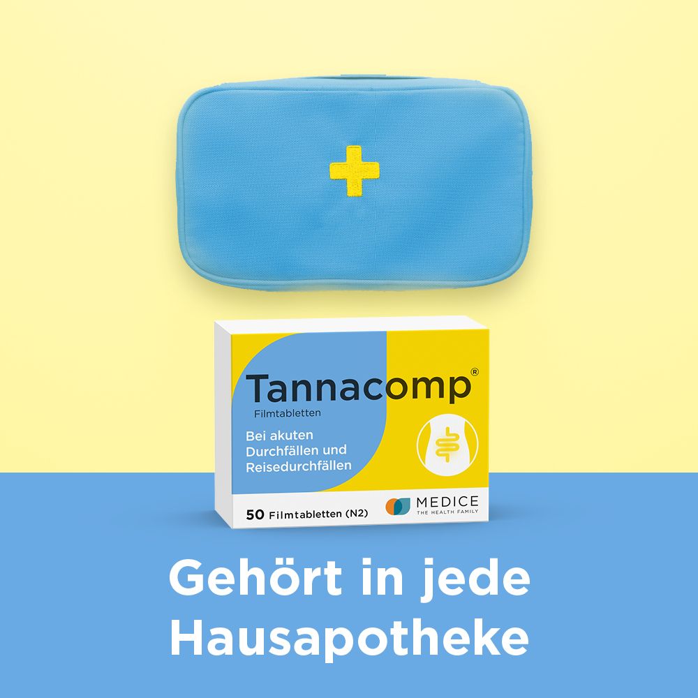 Tannacomp bei akutem Durchfall 50 St Filmtabletten