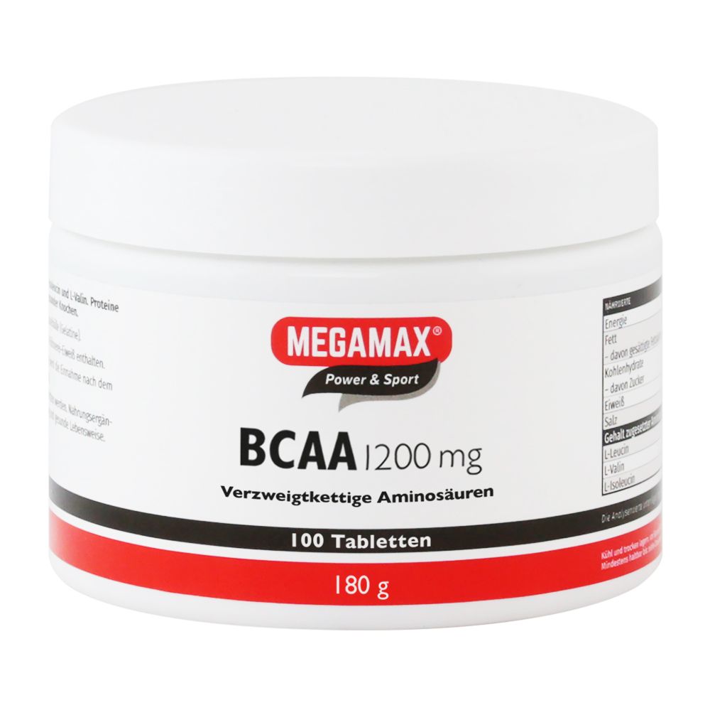 BCAA 1.200 mg Megamax Tabletten 100 St Tabletten