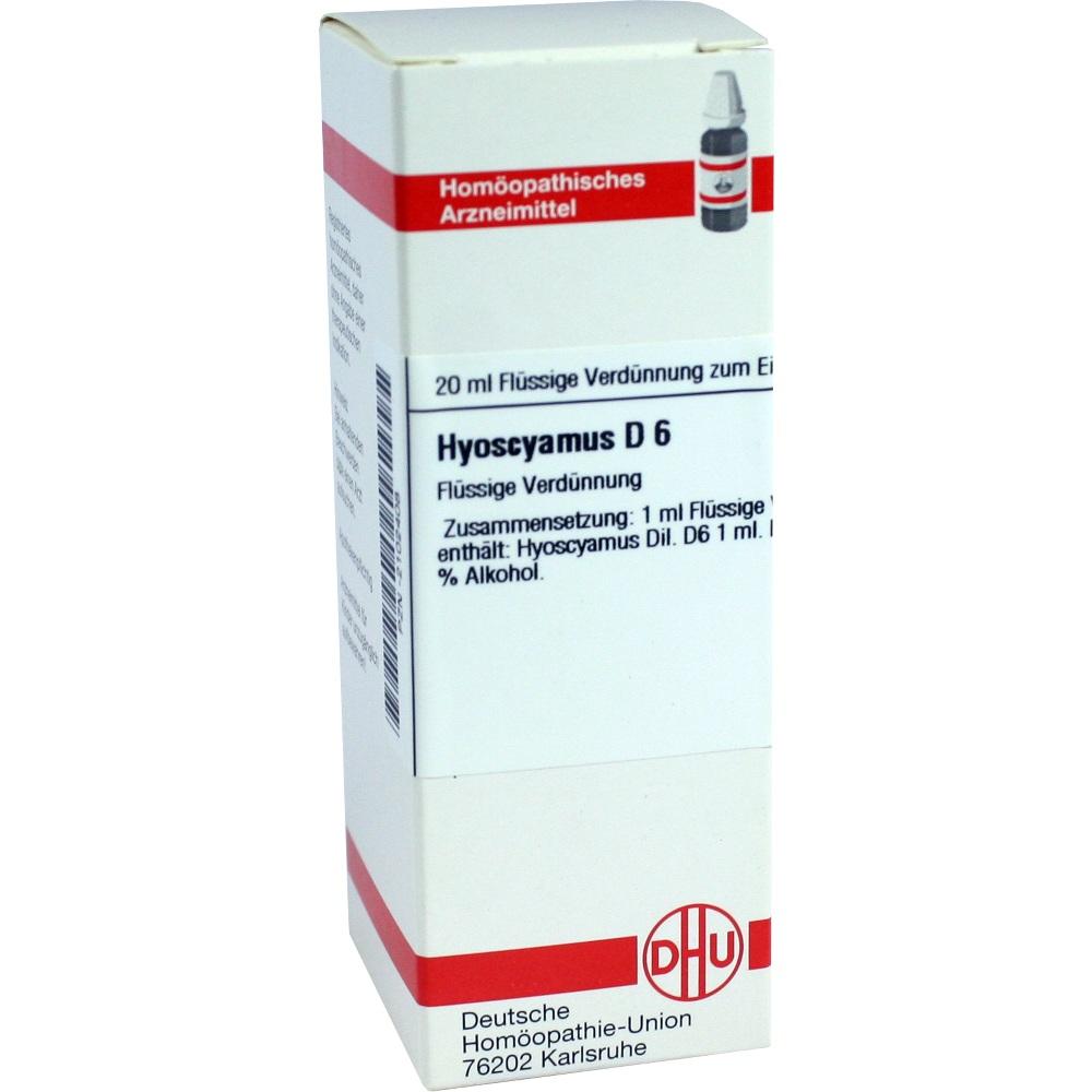 HYOSCYAMUS D 6 Dilution 20 ml Dilution