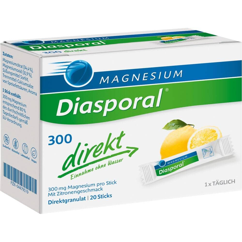 MAGNESIUM Diasporal 300 direkt Granulat 20 St Granulat