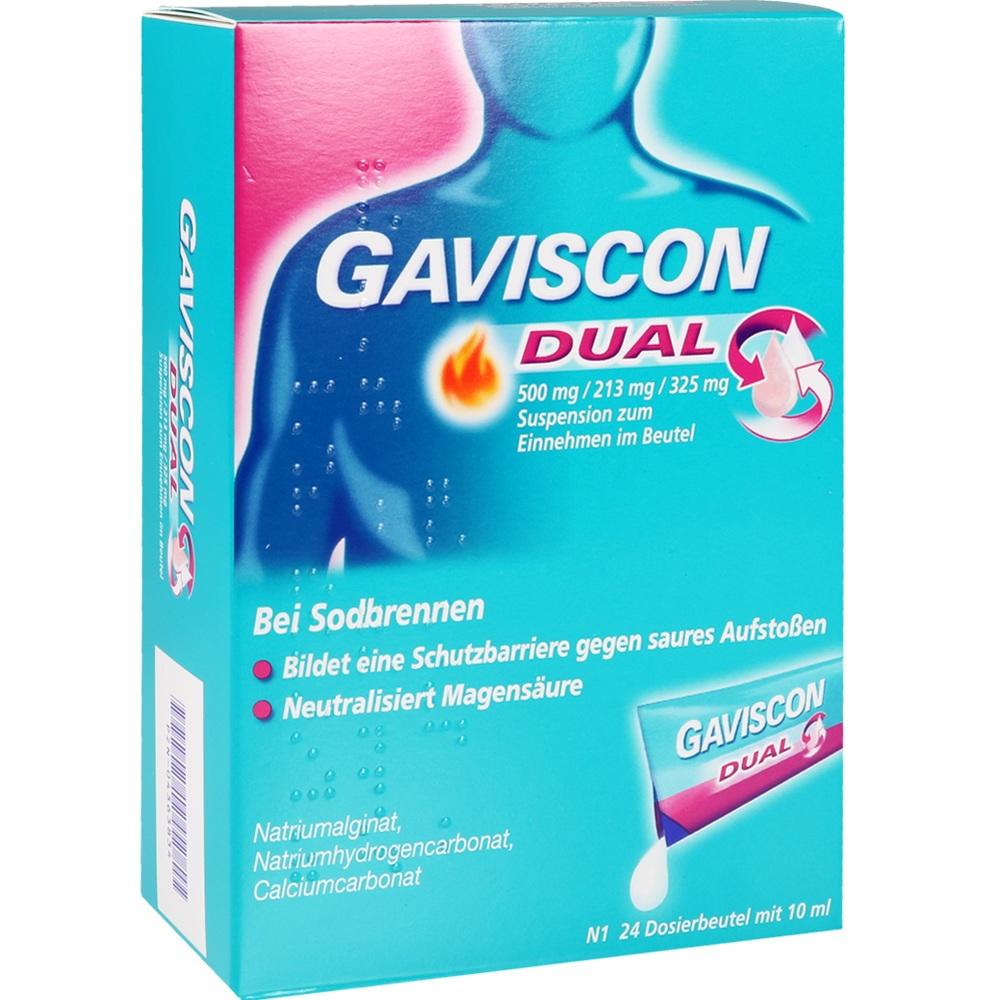 GAVISCON DUAL Bei Sodbrennen 24X10 ml Suspension