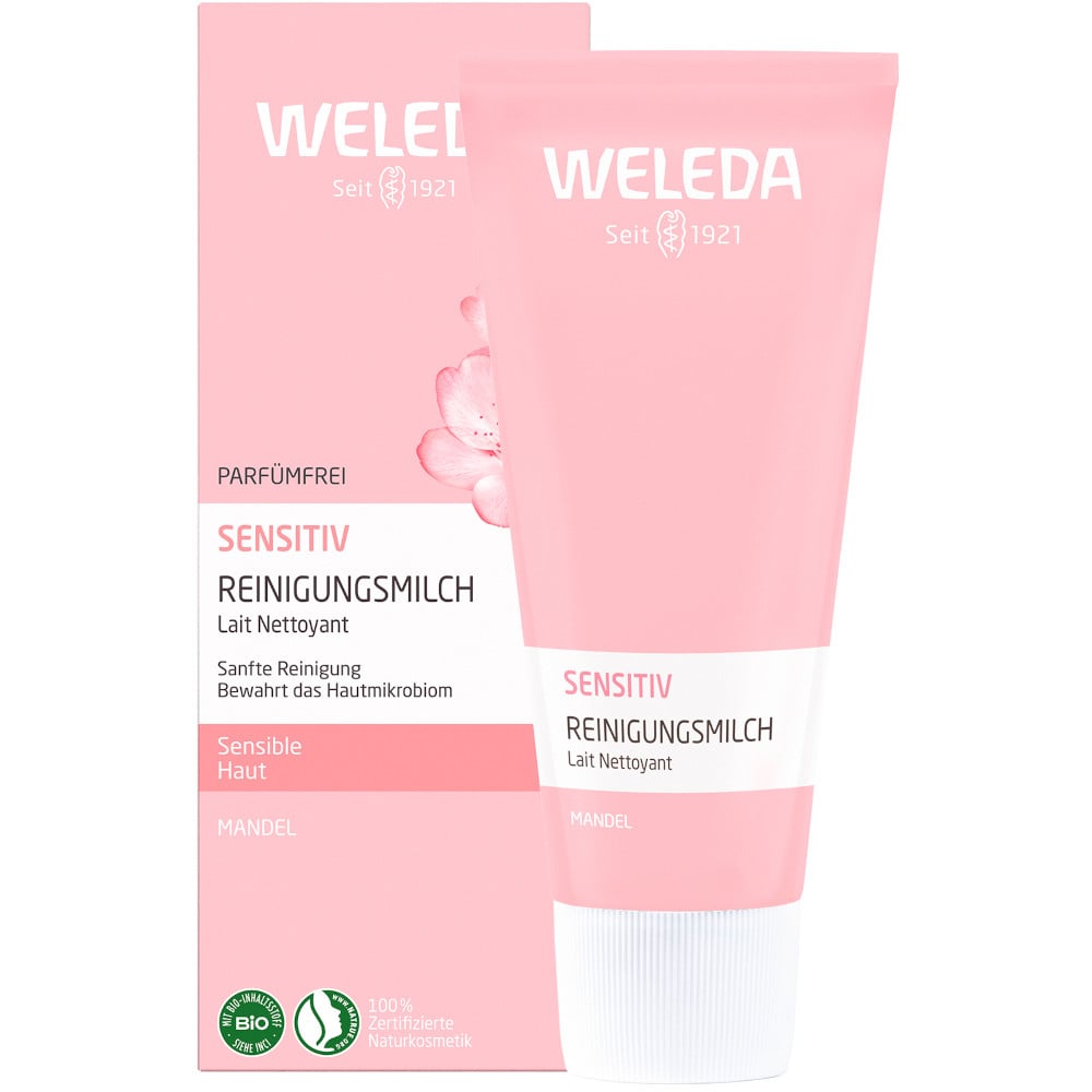 Weleda Sensitiv Reinigungsmilch Mandel 75 ml Milch