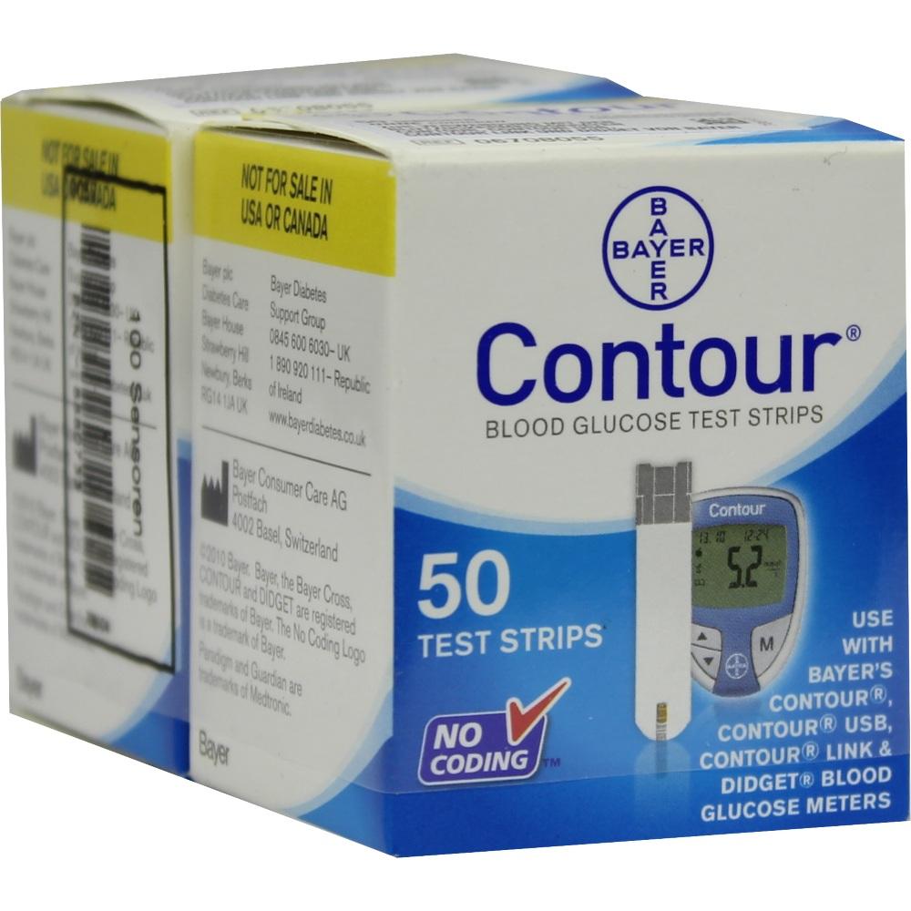 CONTOUR Sensoren Teststreifen 100 St Teststreifen