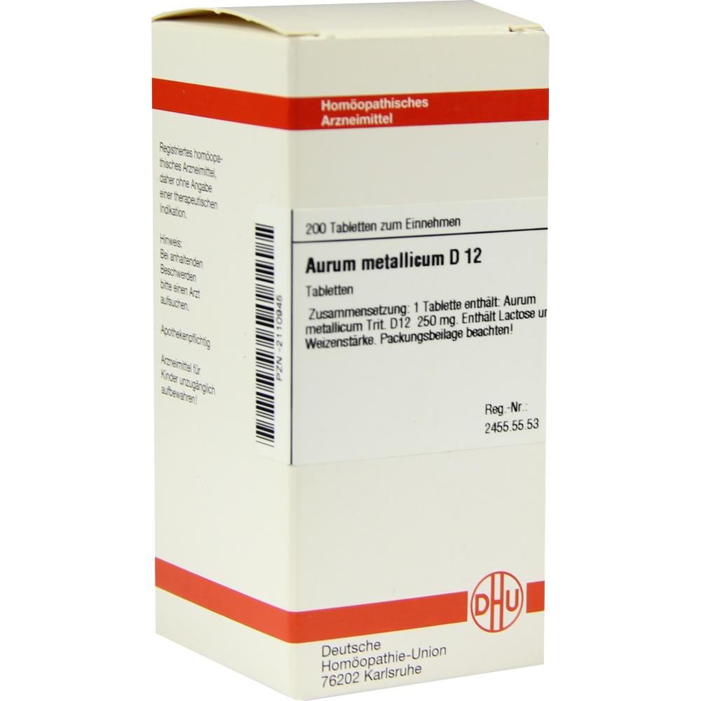 AURUM METALLICUM D 12  200 St Tabletten