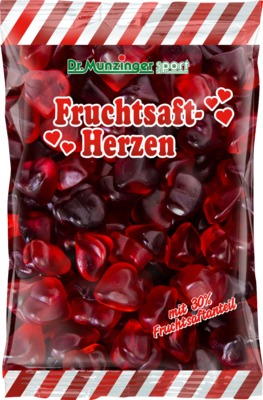 Fruchtsaftherzen mit Vitamin C  250 g