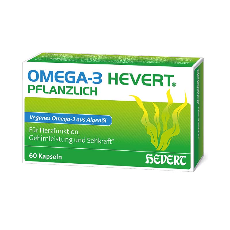 OMEGA-3 HEVERT PFLANZLICH 60 St Weichkapseln