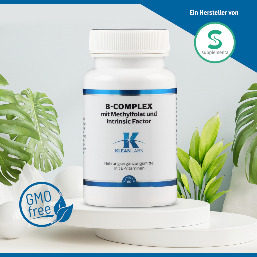 KLEAN LABS B-COMPLEX mit Methylfolat und Intrinsic Factor 60 St Kapseln