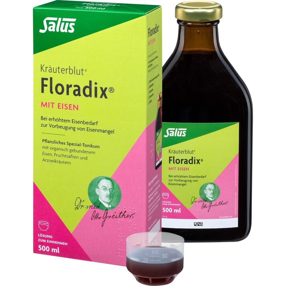 Kräuterblut Floradix MIT EISEN Salus 500 ml Lösung zum Einnehmen