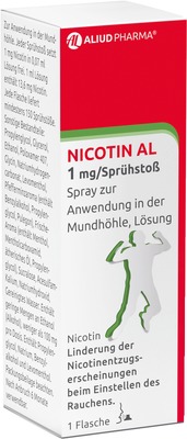 NICOTIN AL 1 mg / Sprühstoß zur Rauchentwöhnung 2 St Spray