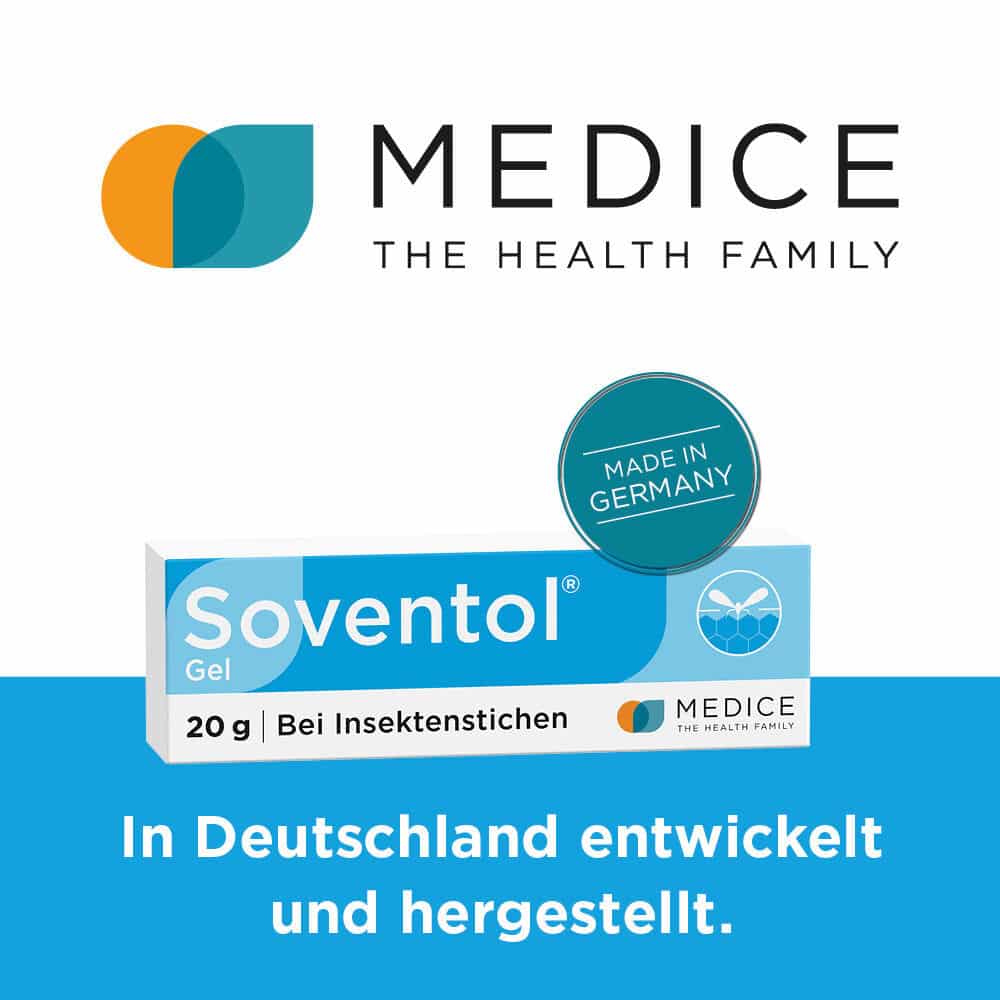 Soventol Gel bei Insektenstichen & Juckreiz auf der Haut 20 g Gel