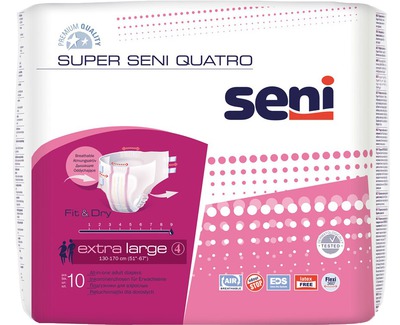 SUPER SENI Quatro Gr.4 XL Inkontinenzhose 10 St