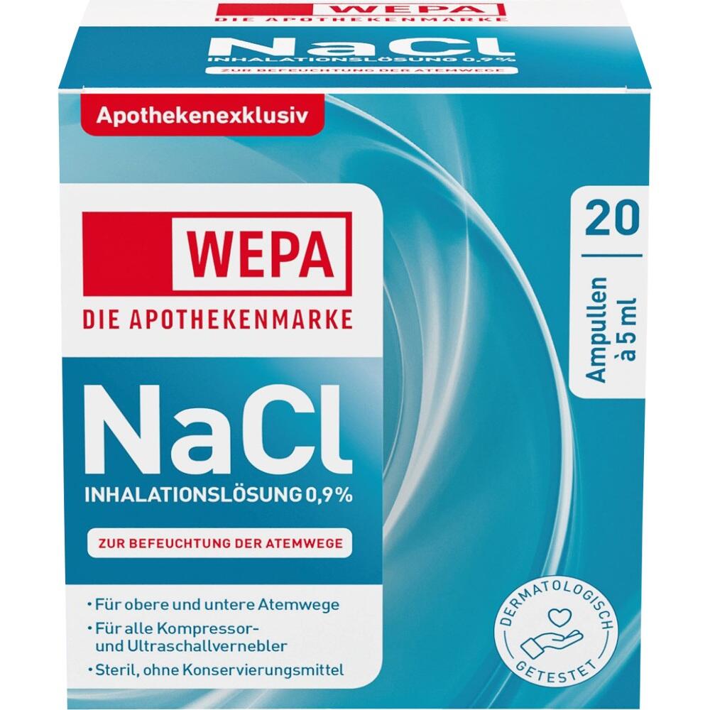 WEPA NaCl Inhalationslösung 0,9% 20X5 ml Inhalationslösung