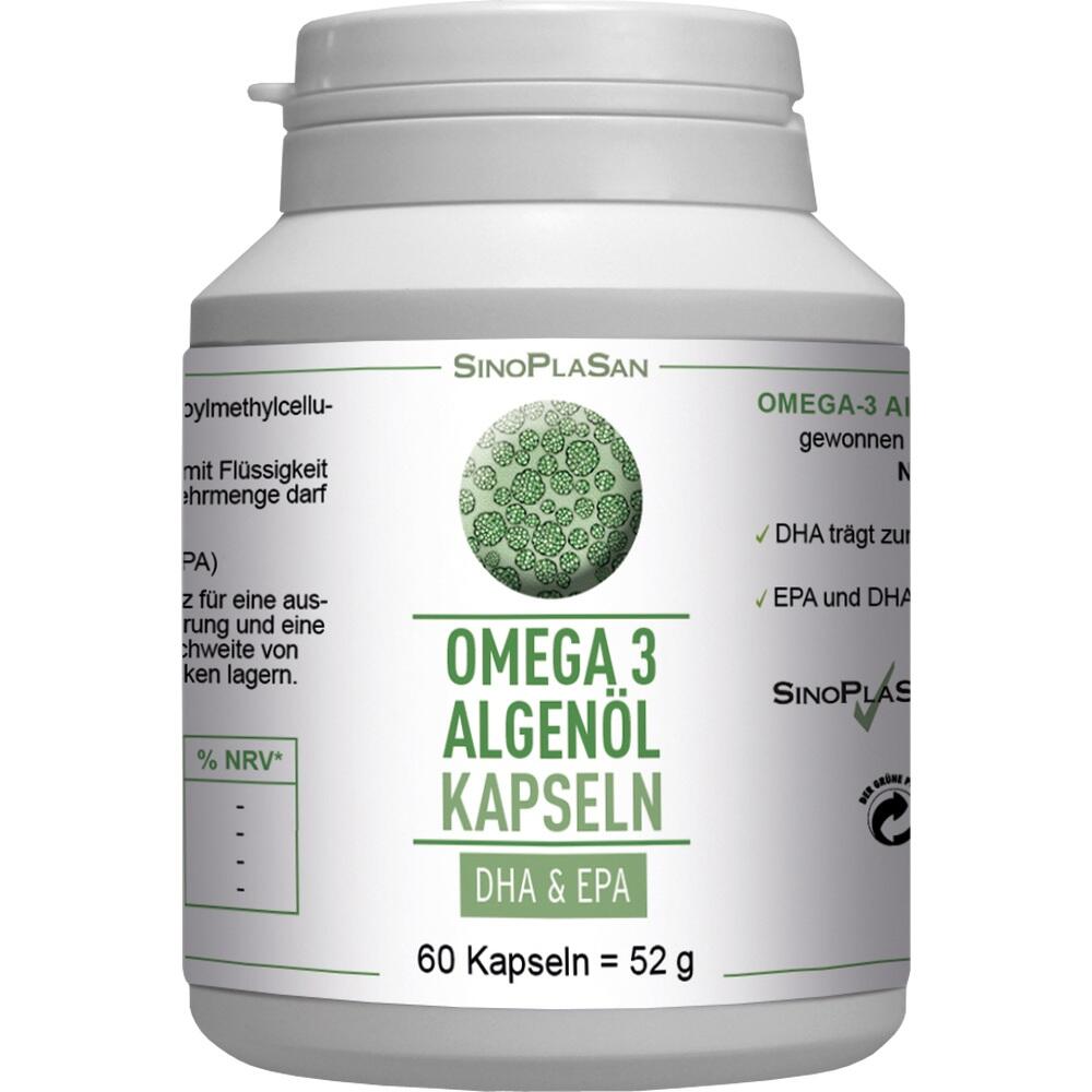 OMEGA 3 Algenöl Kapseln DHA+EPA 60 St Kapseln