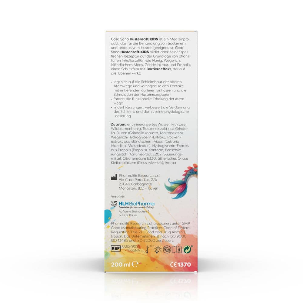 Casa Sana HUSTENSAFT KIDS 200 ml Suspension zum Einnehmen