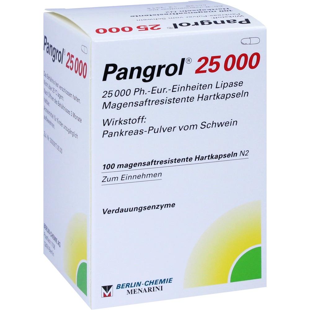 Pangrol 25000 100 St Hartkapseln mit magensaftresistent überzogenen Pellets