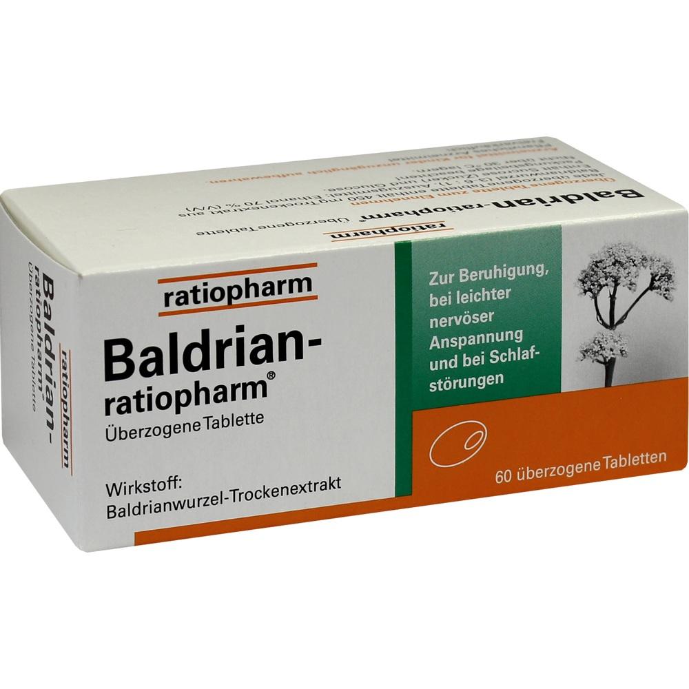 Baldrian-ratiopharm  60 St Überzogene Tabletten