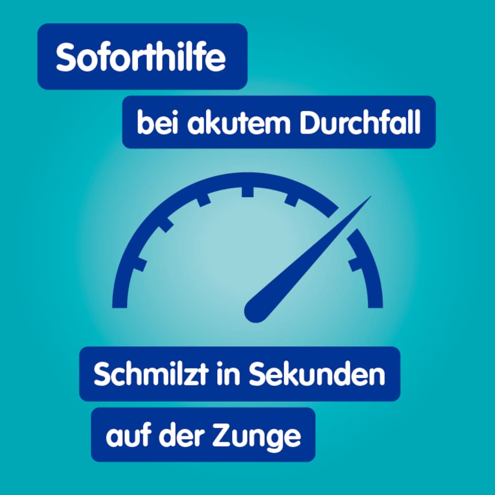 Imodium akut lingual - bei akutem Durchfall, schmilzt auf der Zunge