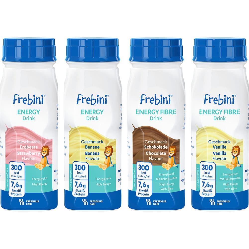 Frebini Energy Fibre Trinknahrung Mischkarton 24X200 ml Flüssigkeit