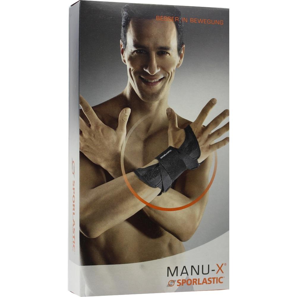 MANU-X Handgelenkorthese Gr.2 schwarz 07642 1 St Bandage