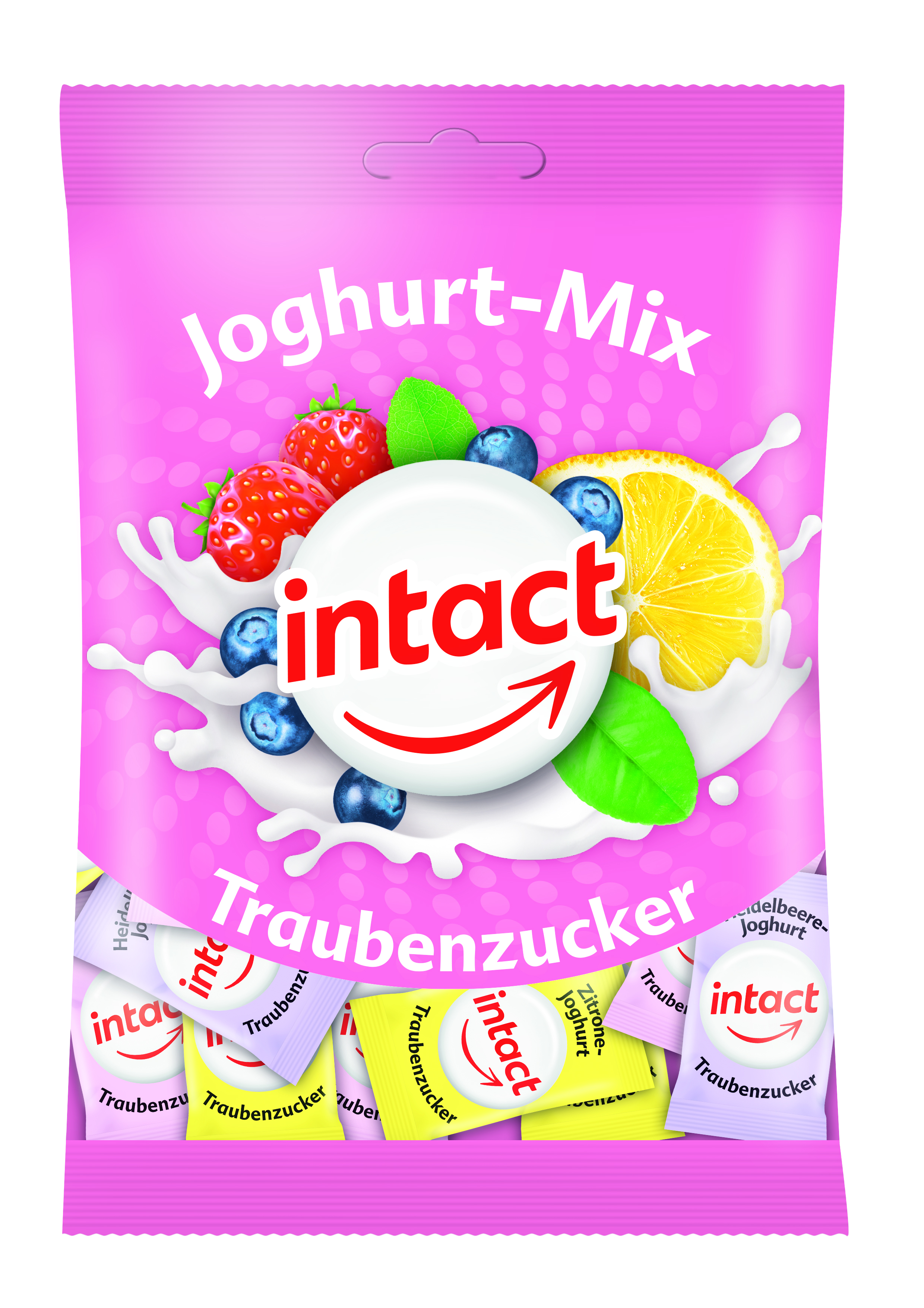 intact Traubenzucker  Joghurt-Mix  100 g Bonbons