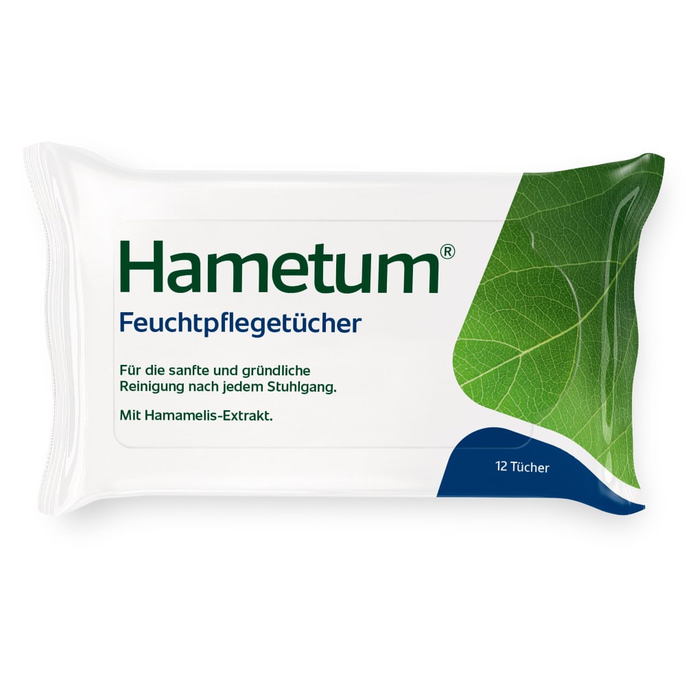 Hametum Feuchtpflegetücher mit Hamamelis 12 St Tücher