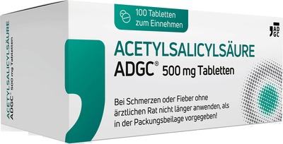 ACETYLSALICYLSÄURE ADGC 500mg  100 St Tabletten