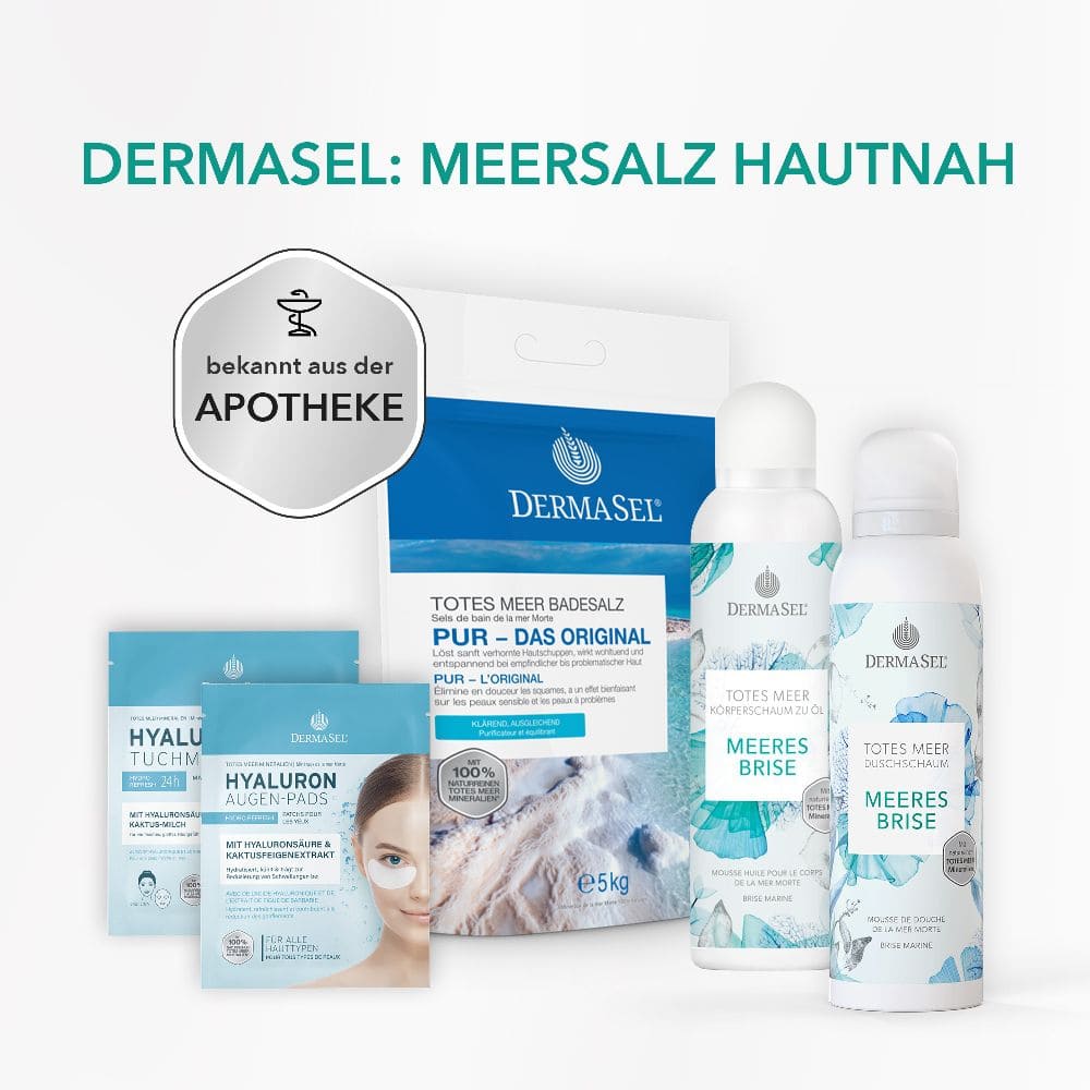 DERMASEL TOTES MEER MEERESBRISE KÖRPERSCHAUM ZU ÖL 150 ml Schaum