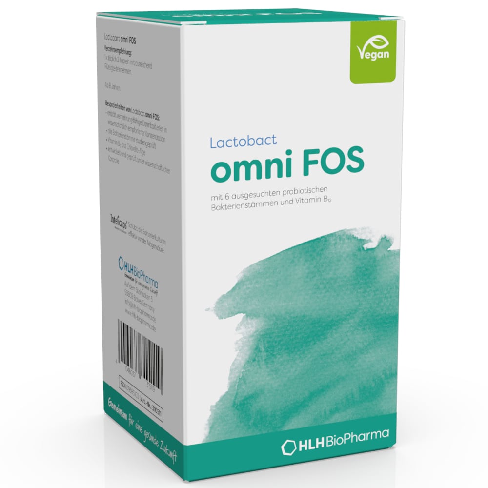 Lactobact omni FOS magensaftresistente Kapseln 60 St Kapseln magensaftresistent