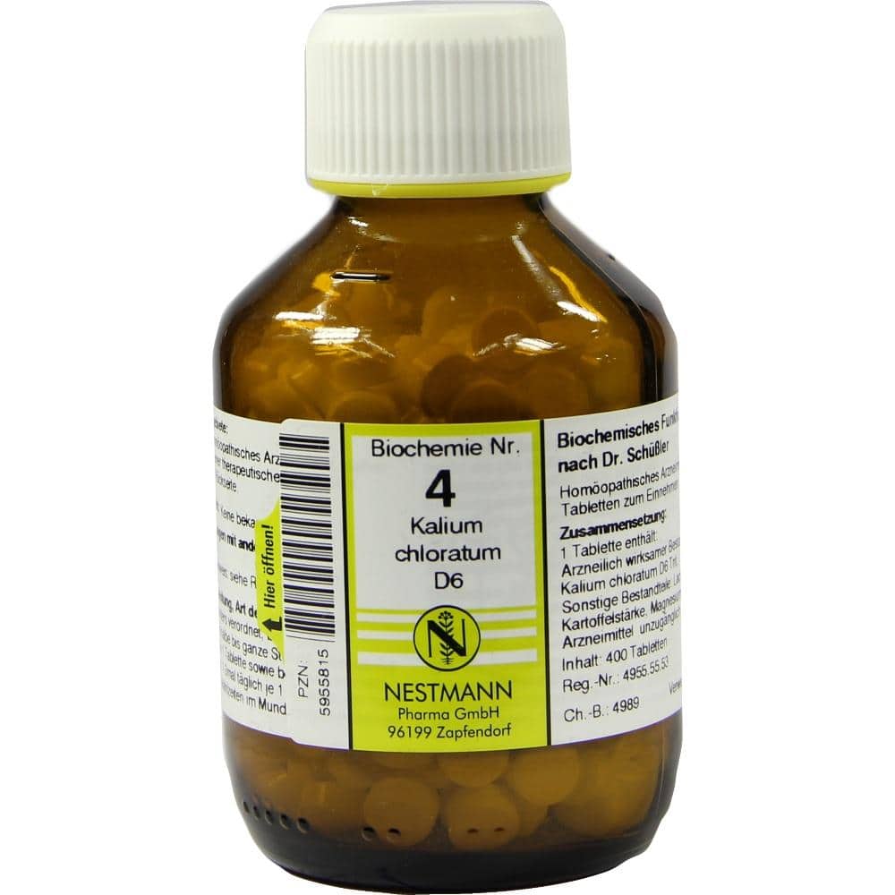 BIOCHEMIE 4 Kalium chloratum D 6 Tabletten 400 St Tabletten