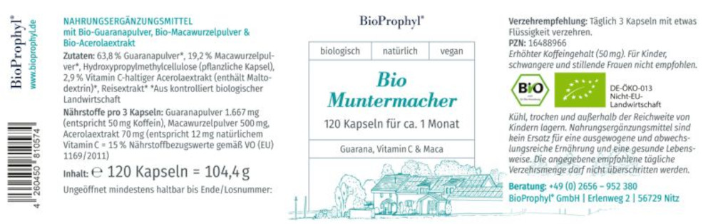BIO MUNTERMACHER KRAFTGLAS