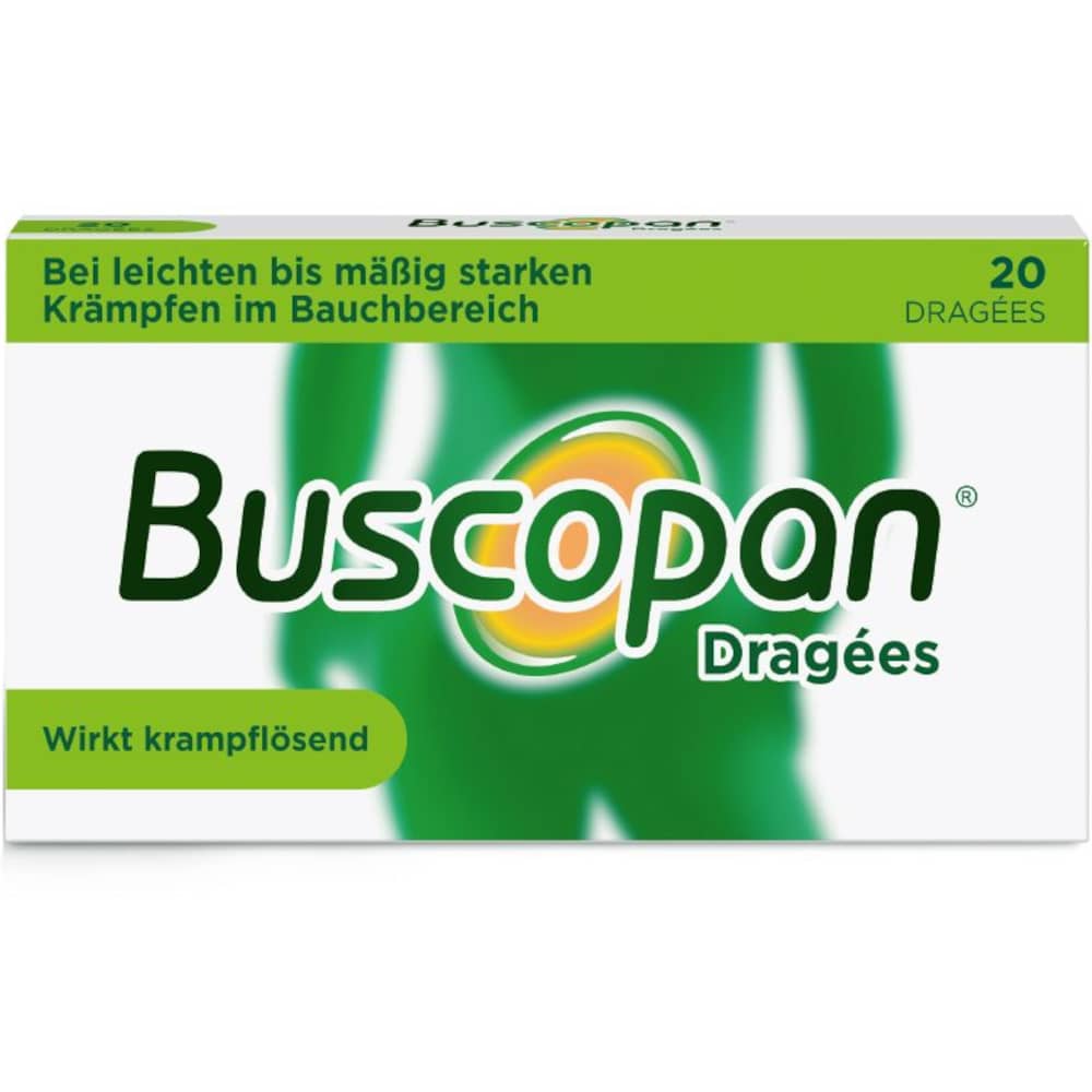 Buscopan Dragees - bei Bauchschmerzen & Bauchkrämpfen 20 St Überzogene Tabletten