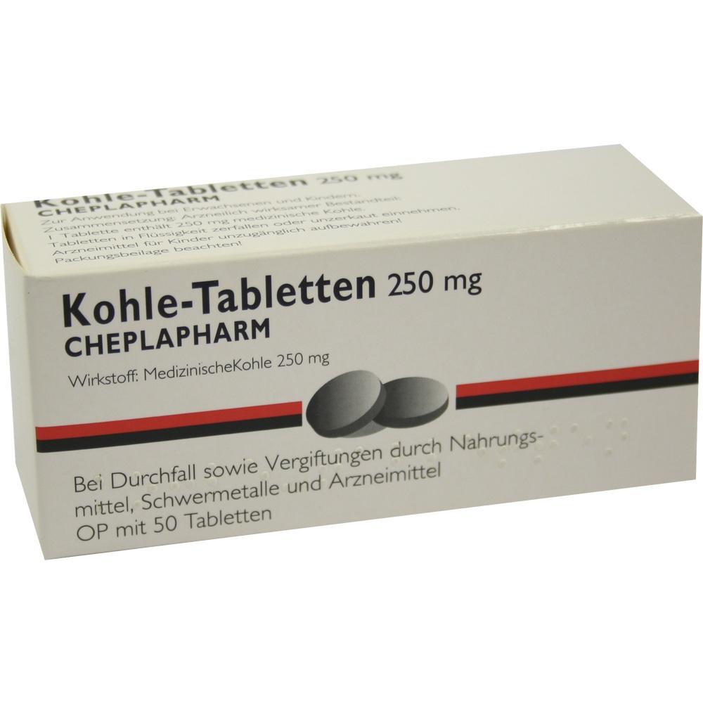 Kohle 250mg 50 St Tabletten