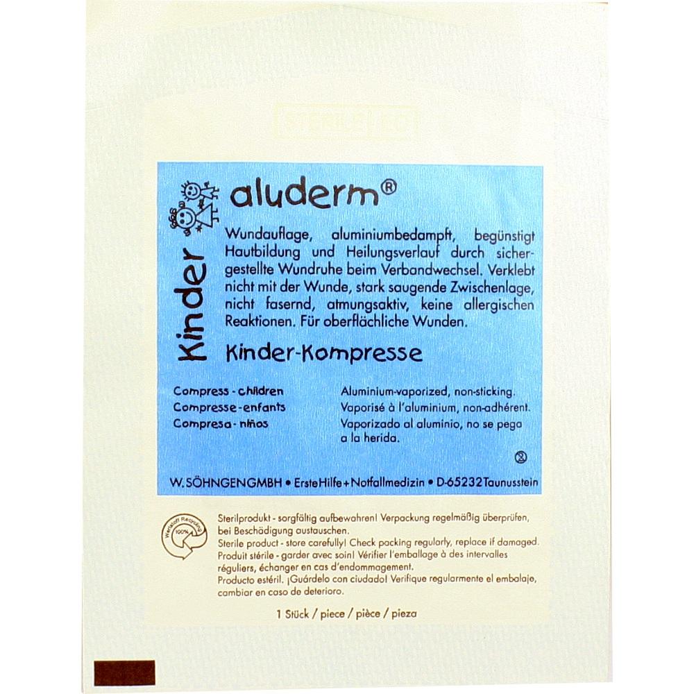 ALUDERM Kinder Kompressen 6x6 cm 1 St Kompressen