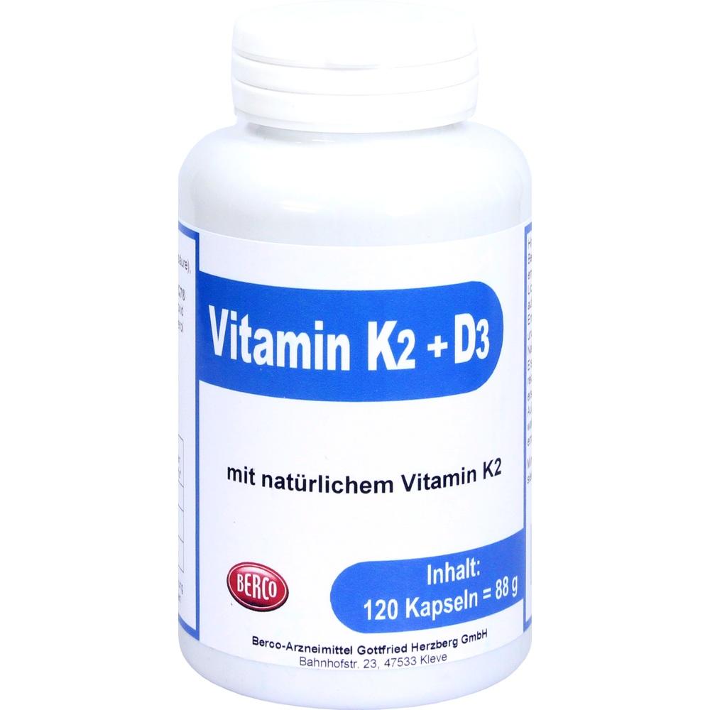 VITAMIN K2+D3 Berco Kapseln 120 St Kapseln