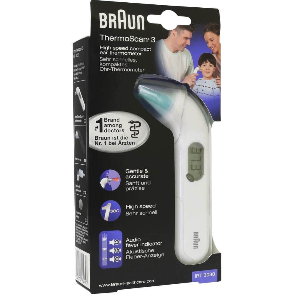 BRAUN ThermoScan 3 Infrarot-Ohrthermometer 1 St