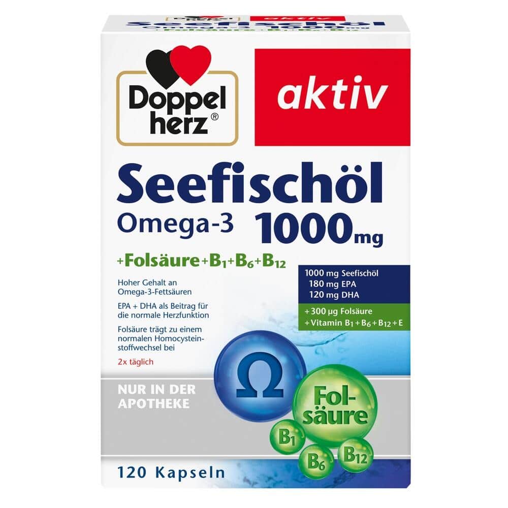 Doppelherz aktiv Seefischöl Omega-3 1000mg 120 St Kapseln