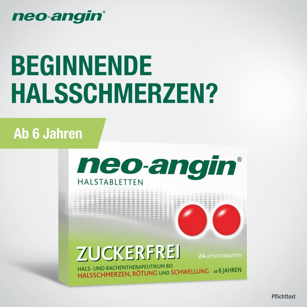 neo-angin HALSTABLETTEN ZUCKERFREI 24 St Lutschtabletten