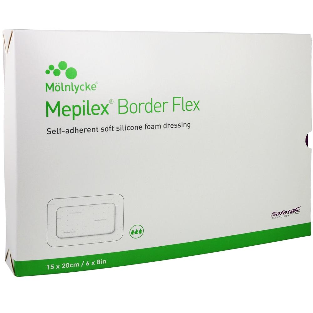 MEPILEX Border Flex Schaumverb.haftend 15x20 cm 10 St Verband