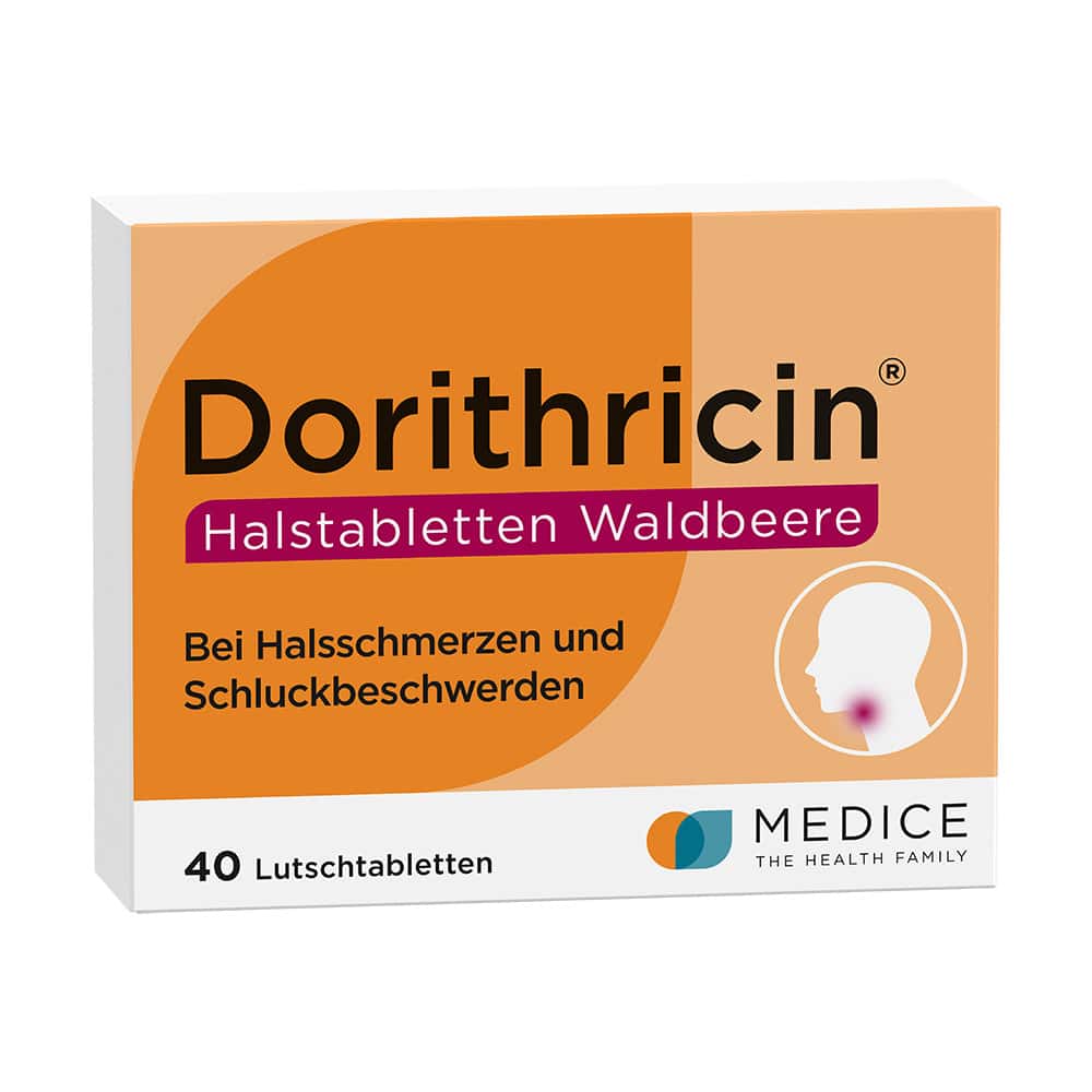 Dorithricin Waldbeere Lutschtabletten bei Halsschmerzen  40 St Lutschtabletten