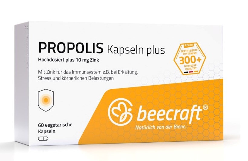 beecraft PROPOLIS Kapseln plus Zink 60 St Kapseln