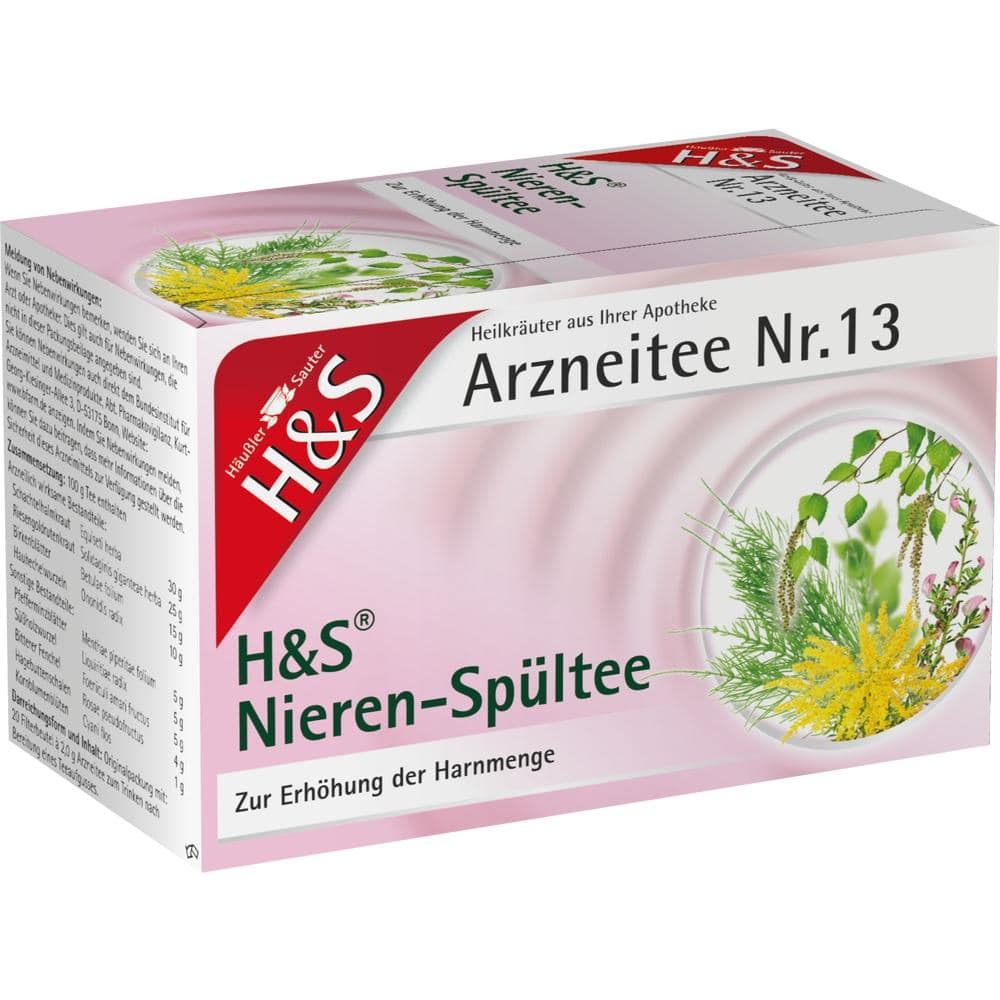 H&S Arzneitee Nieren-Spültee 20X2.0 g Filterbeutel