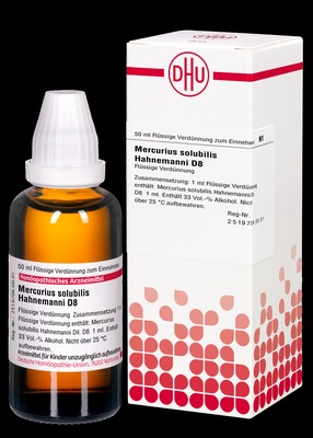 MERCURIUS SOLUBILIS Hahnemanni D 8 Dilution 50 ml Dilution
