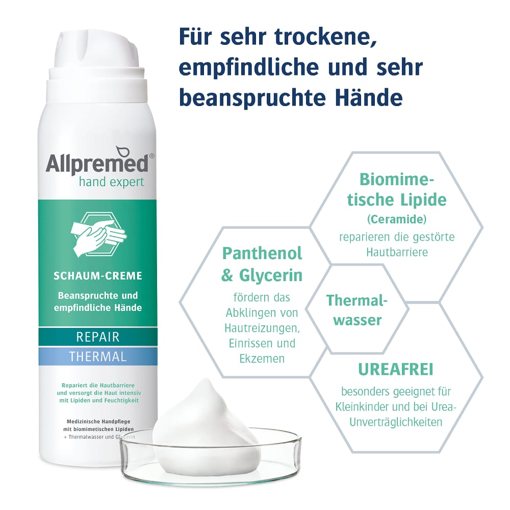 Allpremed hand expert REPAIR THERMAL SCHAUM-CREME 100 ml Schaum